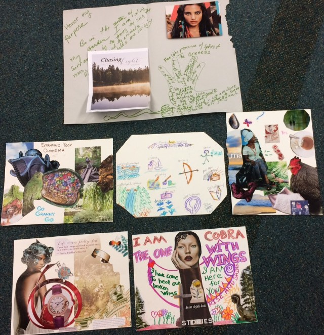Students' Art Visioning of their True Self Warrioress Medicine Shields