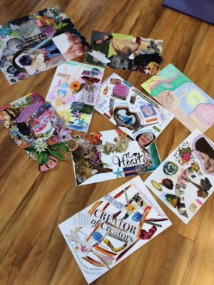 Students' Art Vision creations using female archetypes